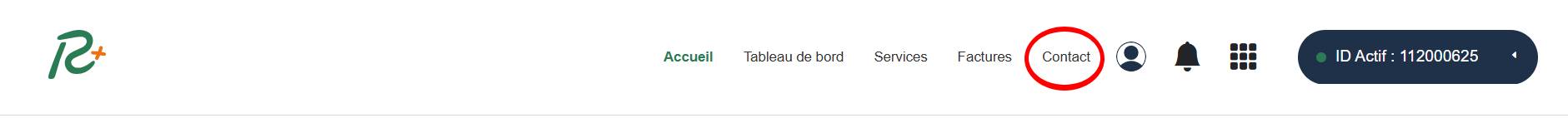 Bannière contact