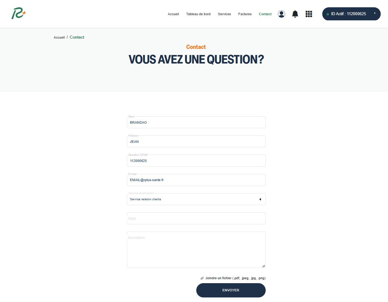 Page contact